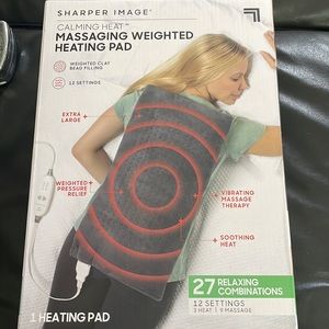 Sharper Image Calming Heat Massaging weighted heating pad